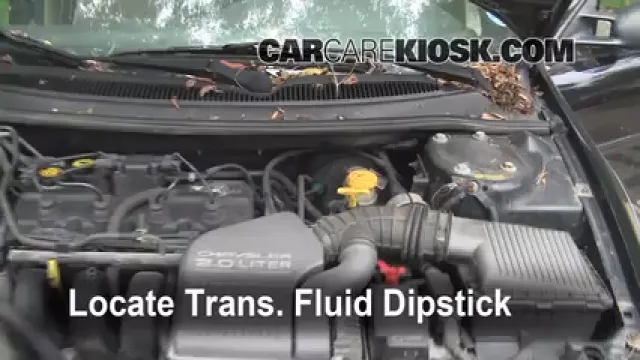 1996 Plymouth Breeze 2.0L 4 Cyl. Liquide de transmission Vérifier le niveau de liquide